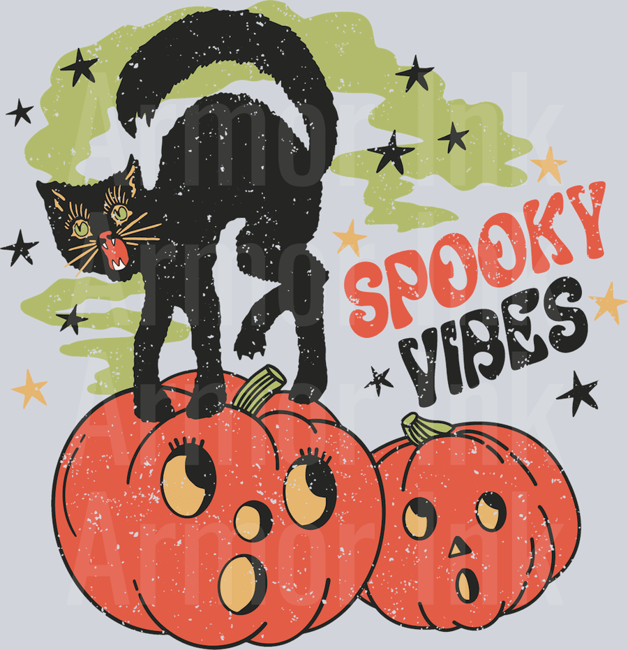 Spooky Vibes DTF transfer