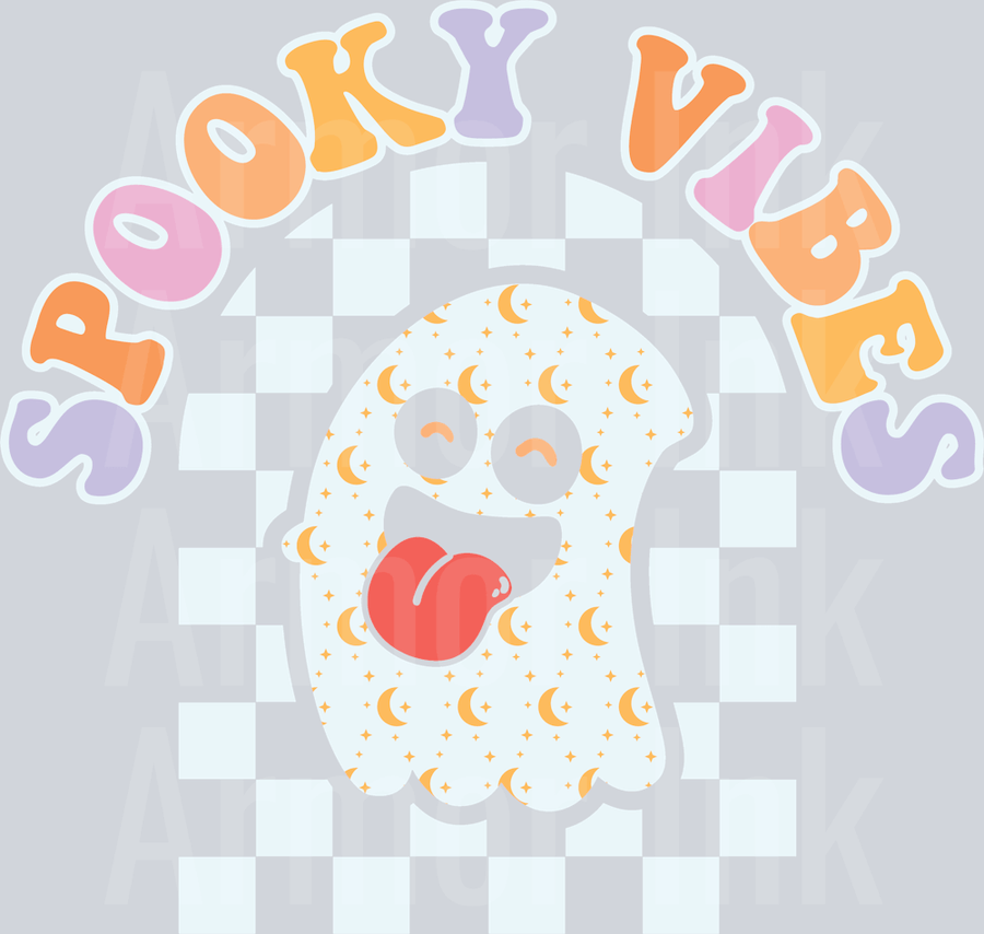 Spooky Vibes DTF transfer