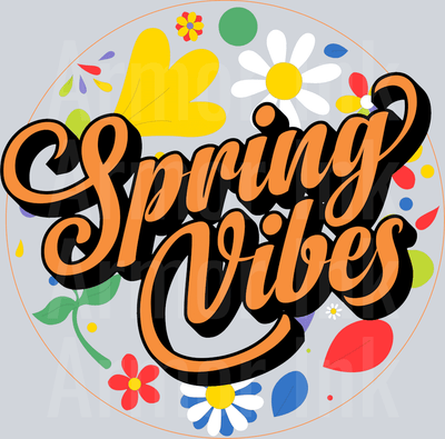 Spring Vibes DTF transfer
