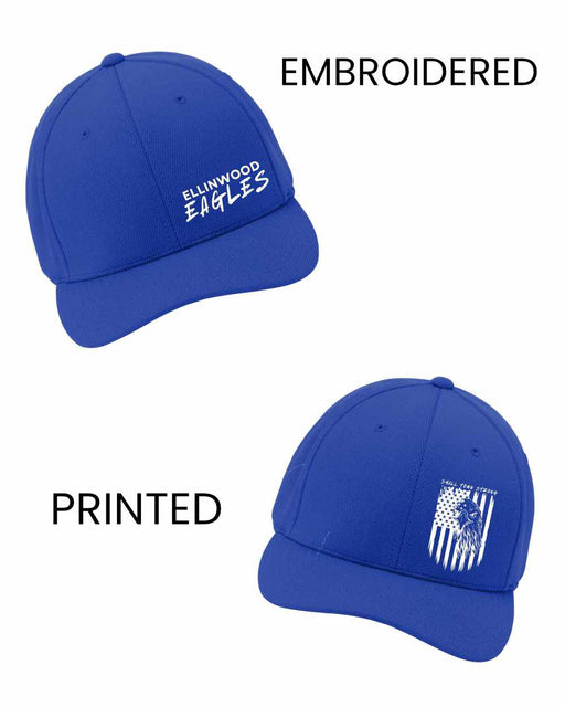 Printed & embroidered Ellinwood Eagles hats