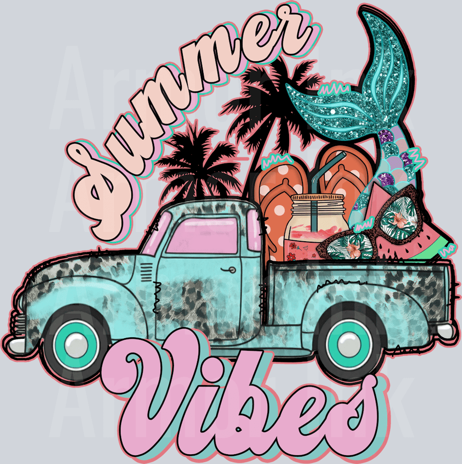 Summer Vibes DTF transfer