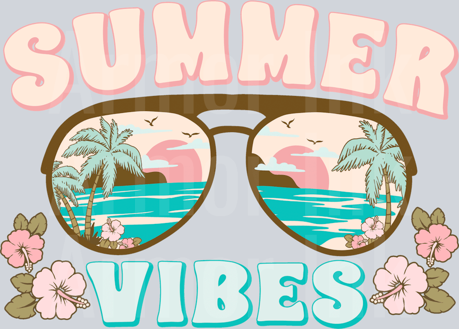Summer Vibes DTF transfer