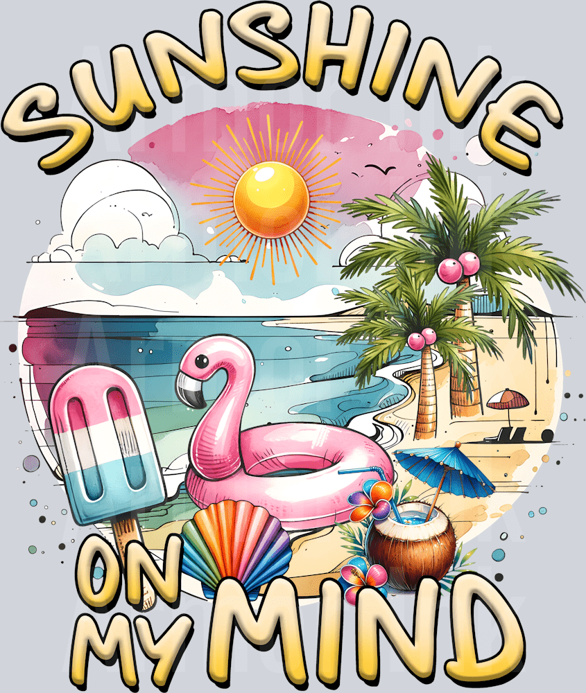Sunshine On My Mind DTF transfer