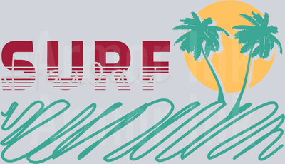 Surf Hawaii DTF transfer
