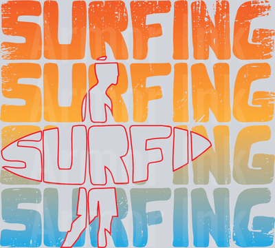 Surfing DTF transfer