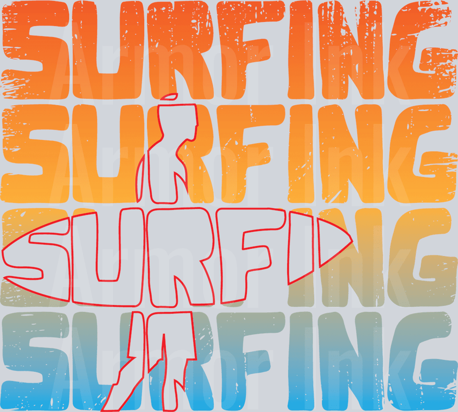 Surfing DTF transfer