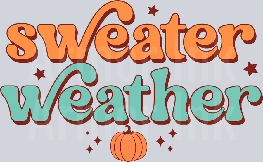 Sweater Weather DTF transfer