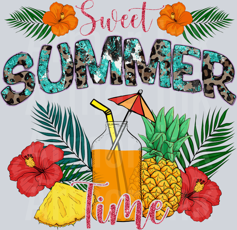 Sweet Summer Time DTF transfer