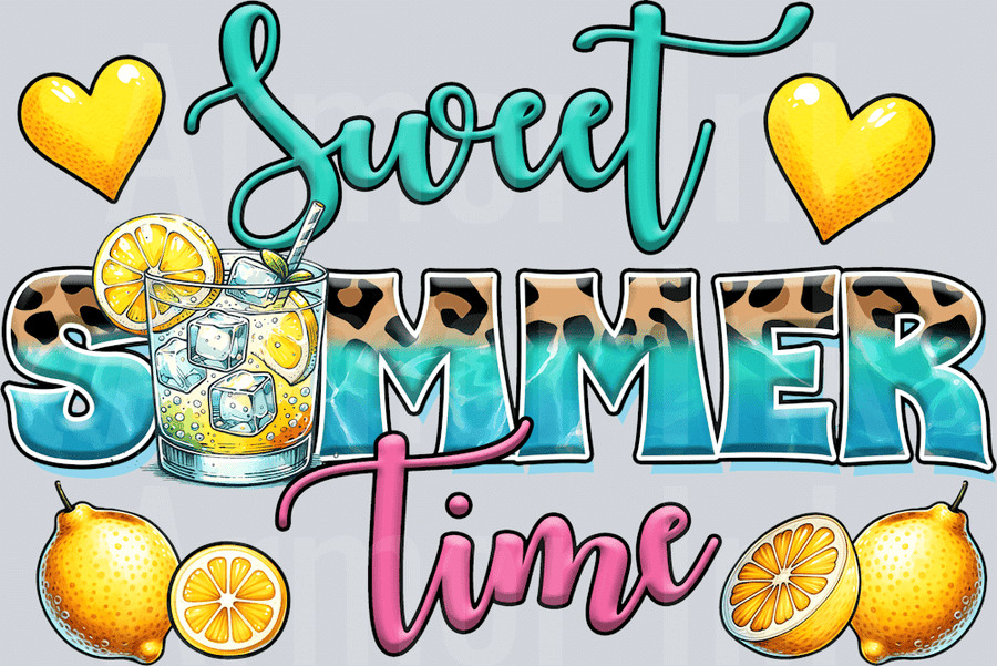 Sweet Summer Time DTF transfer