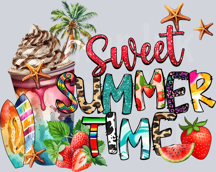 Sweet Summer Time DTF transfer