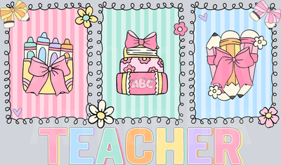 Teacher DTF transfer