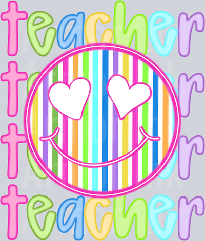 Teacher DTF transfer