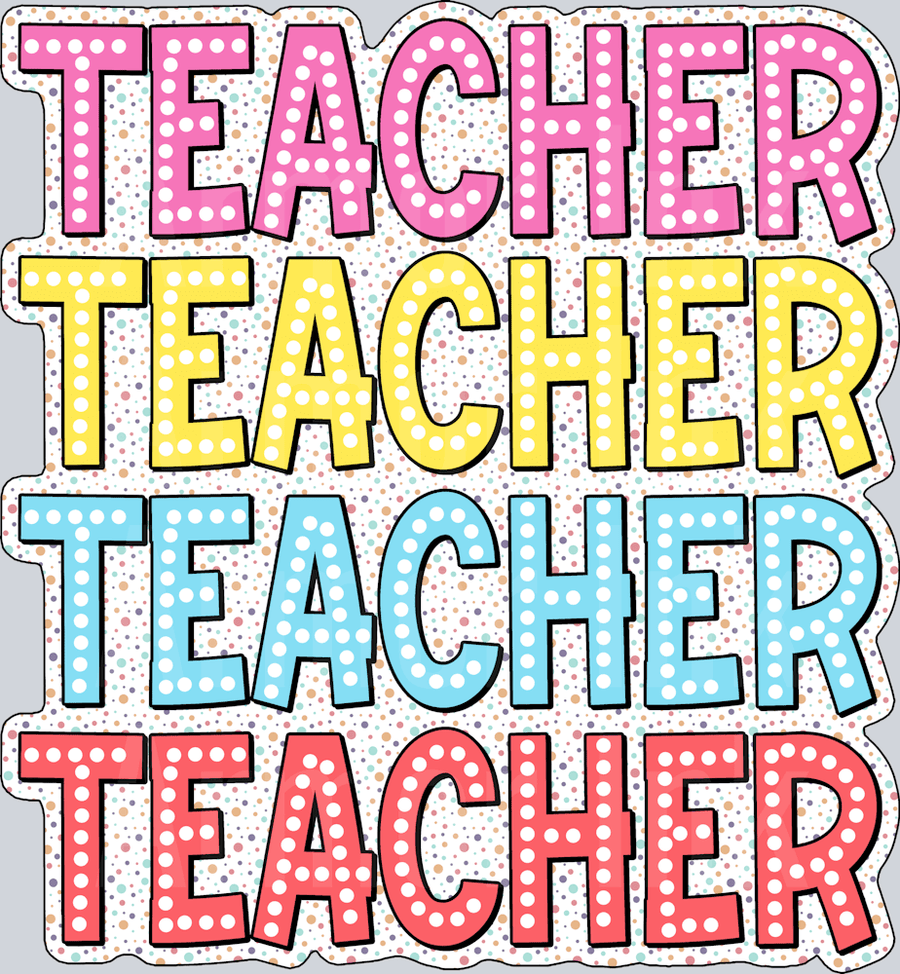 Teacher DTF transfer