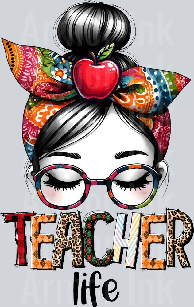 Teacher Life DTF transfer