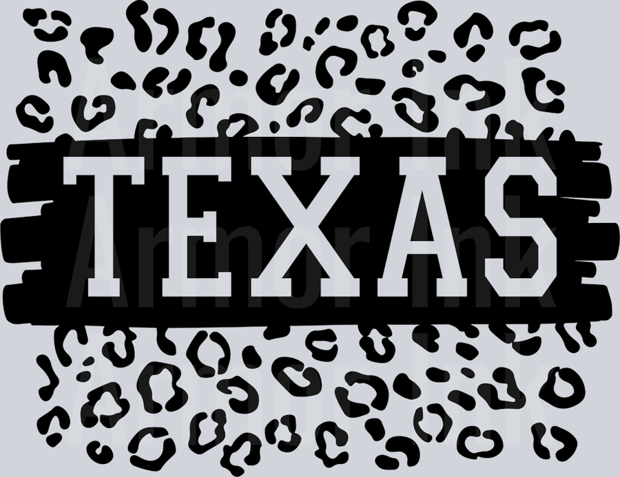 Texas Leopard DTF transfer