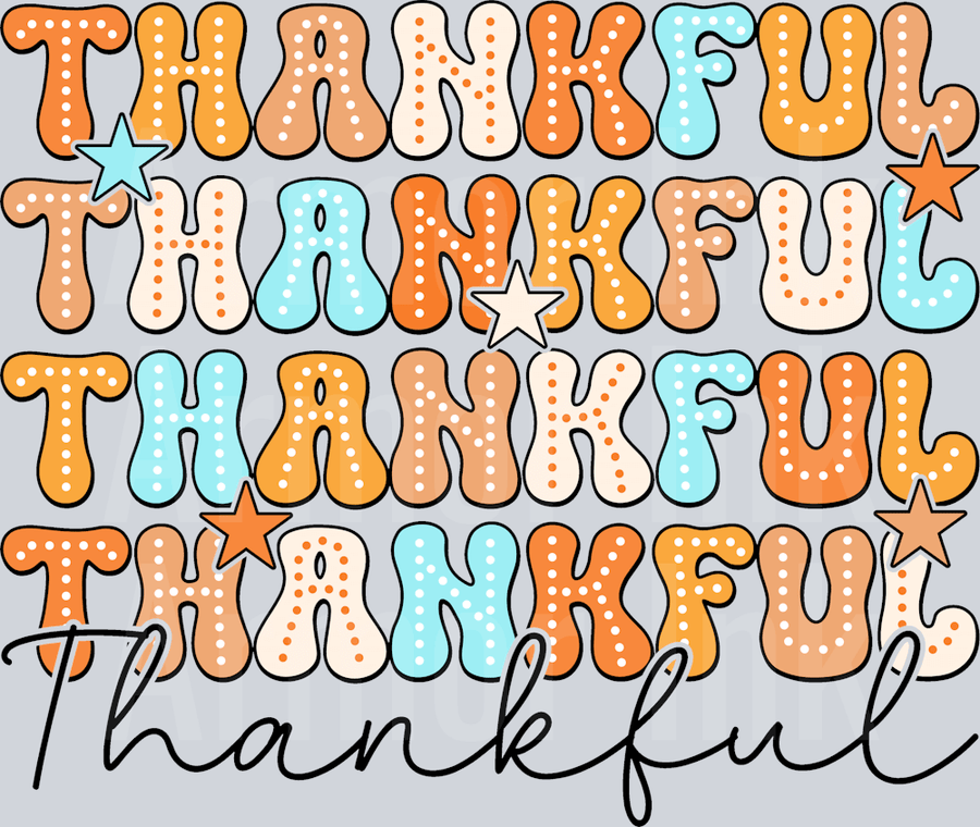 Thankful DTF transfer
