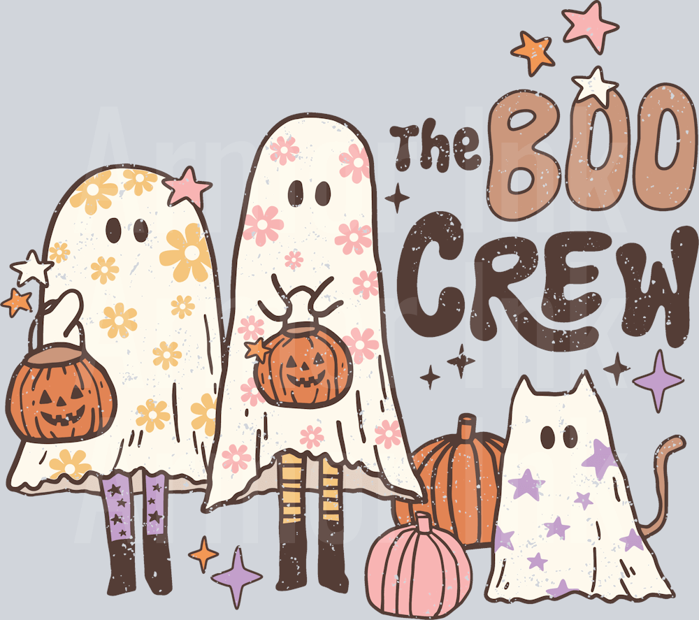 The Boo Crew DTF transfer