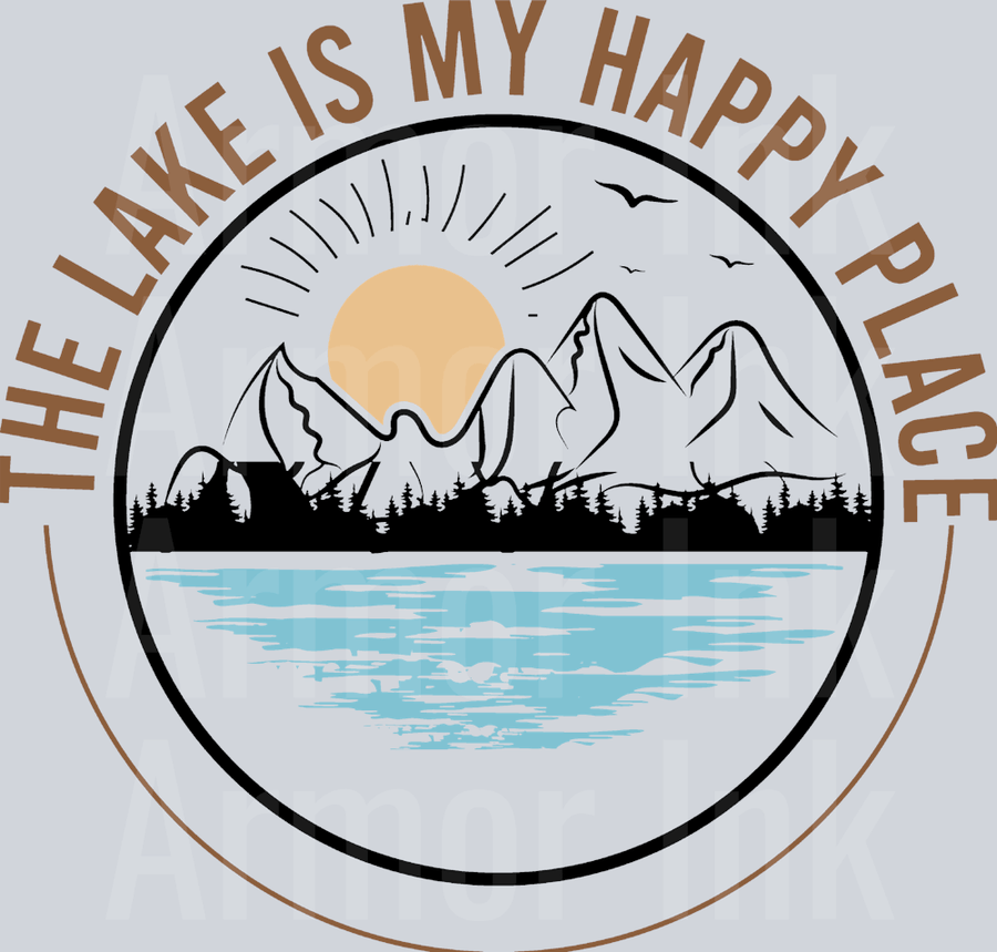 The Lake Is My Happy Place DTF transfer