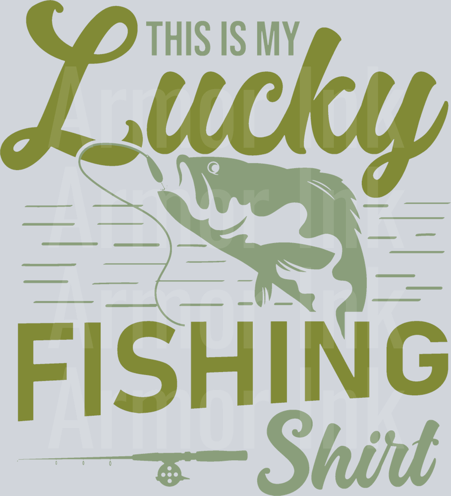 This Is My Lucky Fishing Shirt DTF transfer