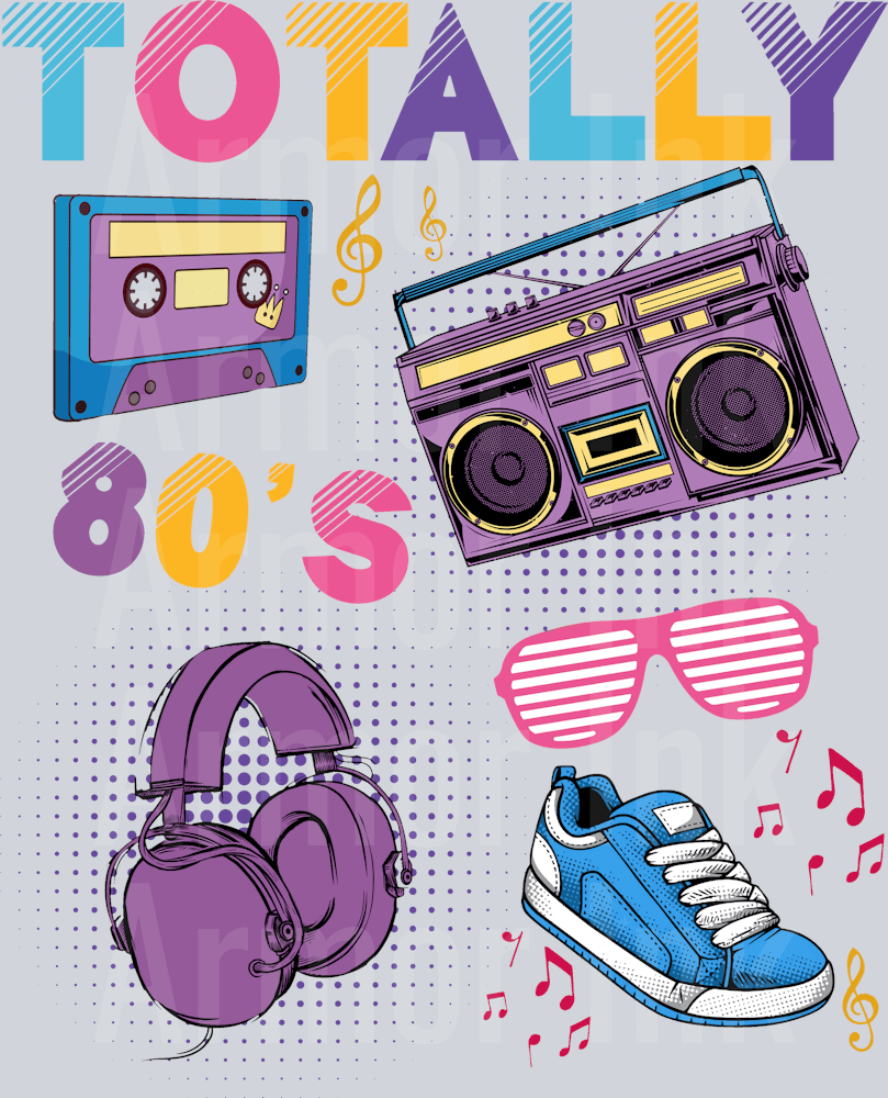 Totally 80's DTF transfer