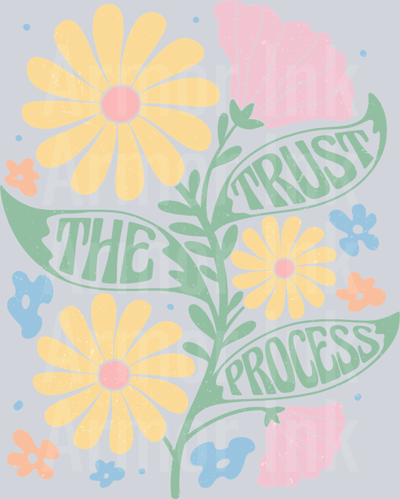 Trust The Progress DTF transfer
