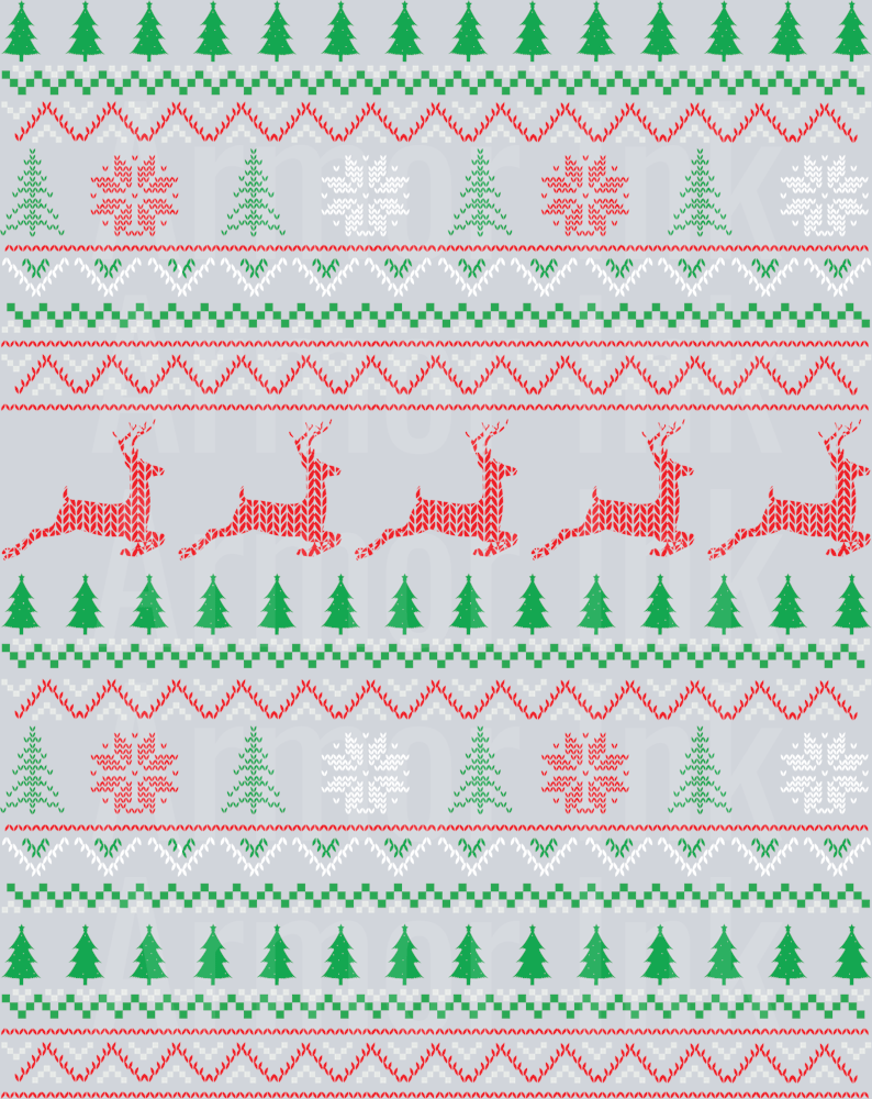 Ugly Christmas Design DTF transfer