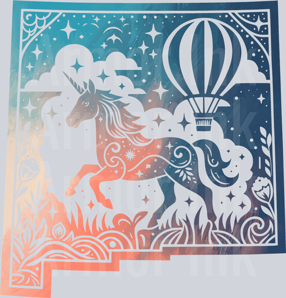 Unicorn Balloon Colorsplash