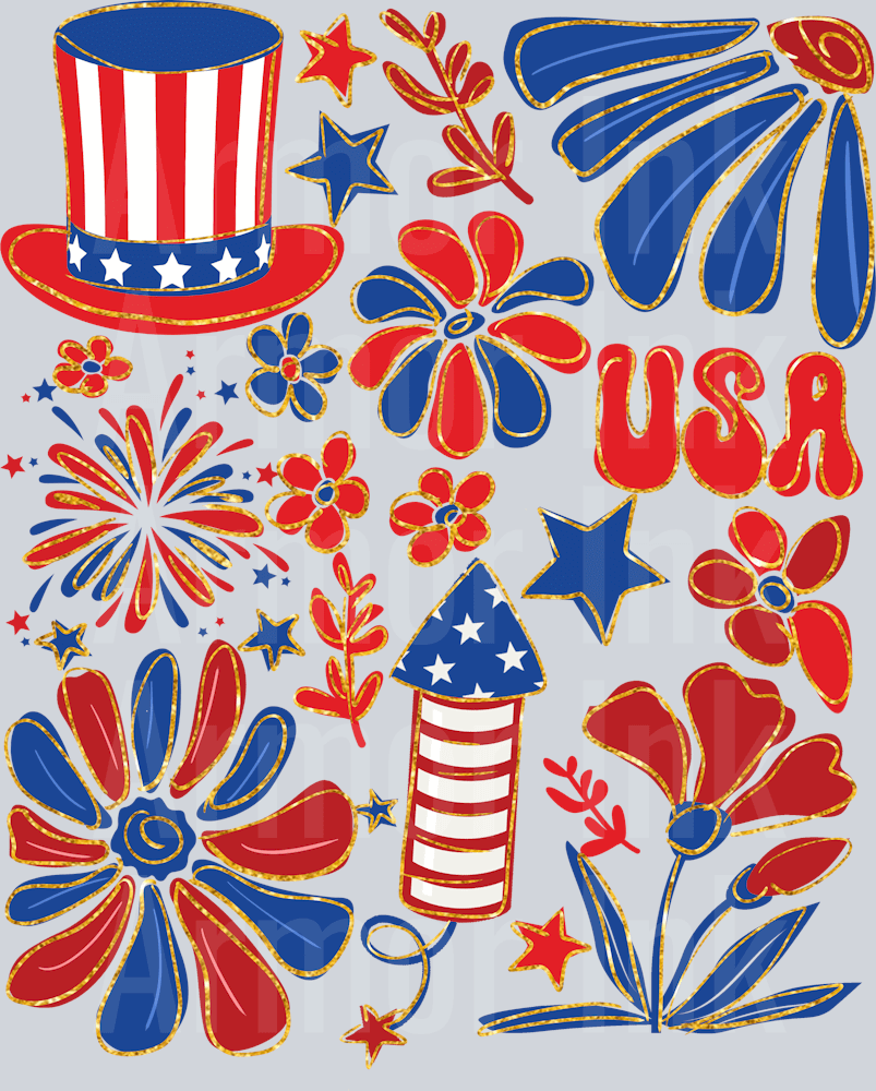 USA Design DTF transfer