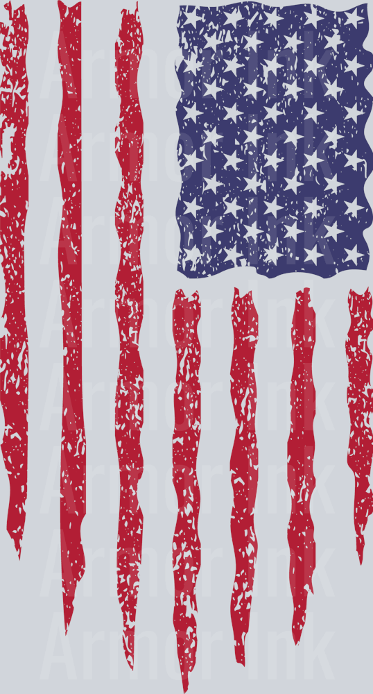 USA Flag Red Blue DTF transfer