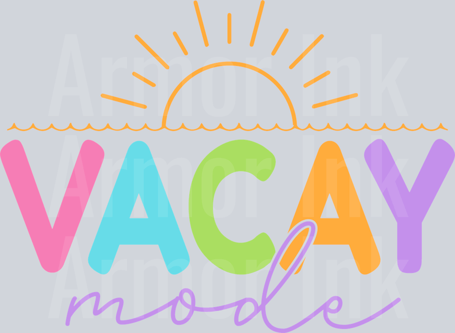 Vacay Mode DTF transfer