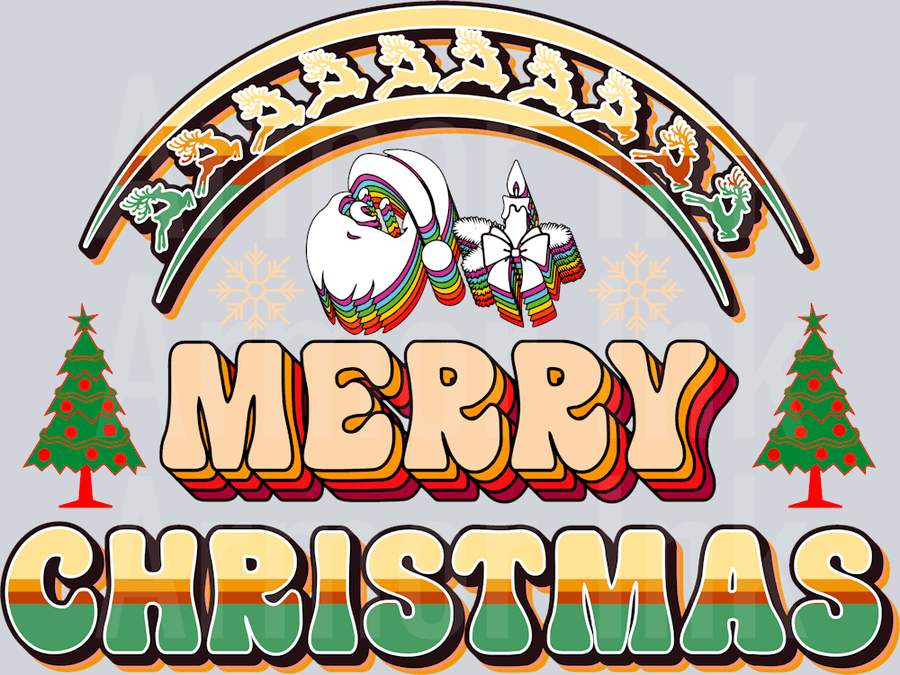 Vintage Merry Christmas Shirt Merry Christmas Shirt DTF transfer