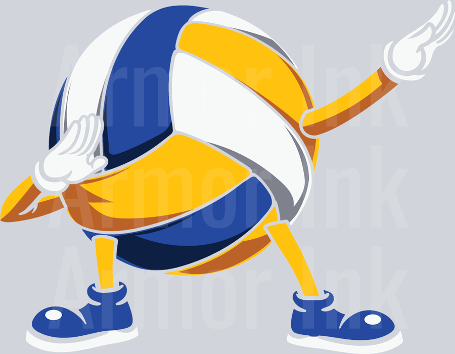 Volleyball Dab DTF transfer