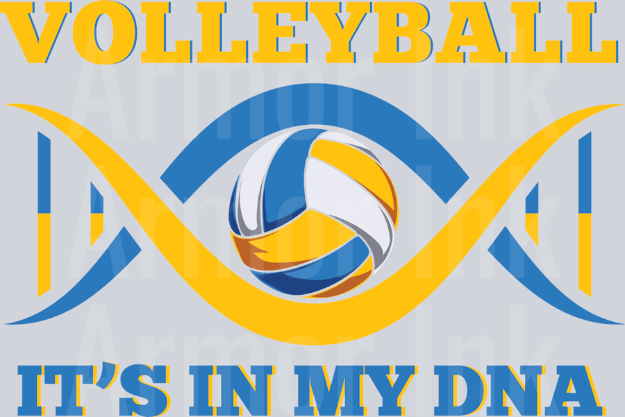 Volleyball It's In My DNA DTF transfer