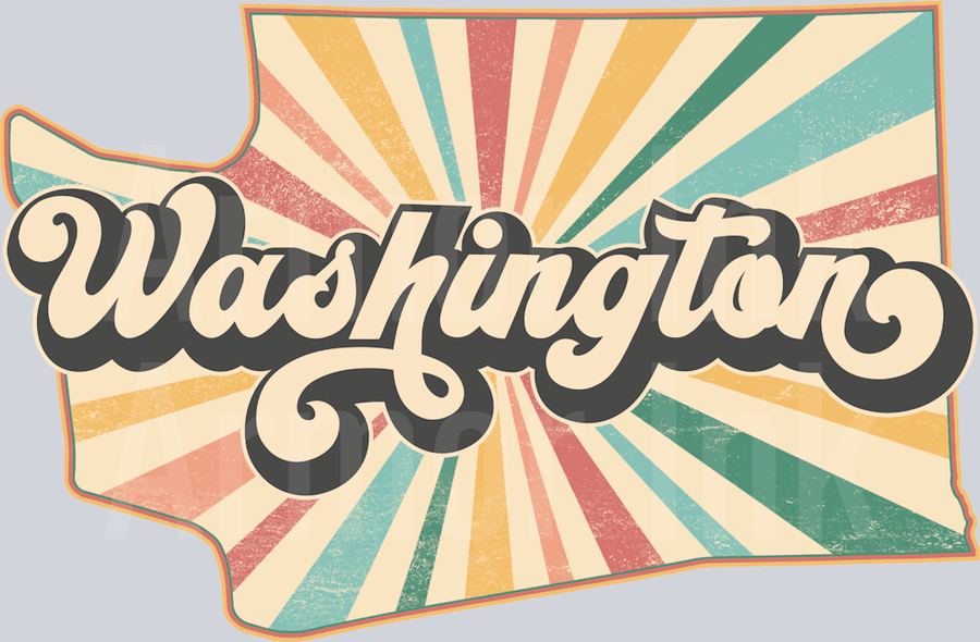 Washington Burst DTF transfer