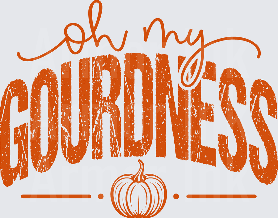 Oh My Gourdness DTF transfer