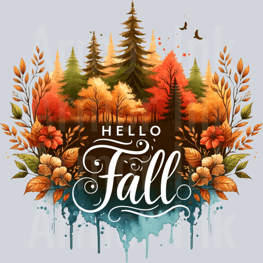 Hello Fall DTF transfer