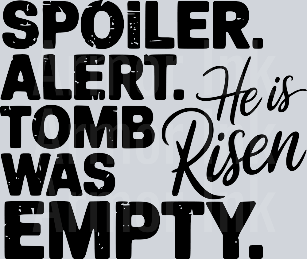 SPOILER ALERT the TOMB was Empty Black