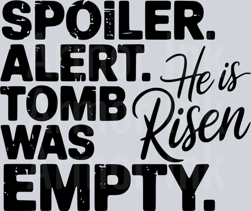 SPOILER ALERT the TOMB was Empty Black