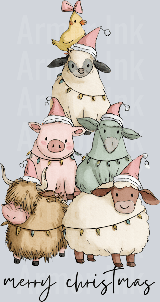 Farm Animals Christmas Tree