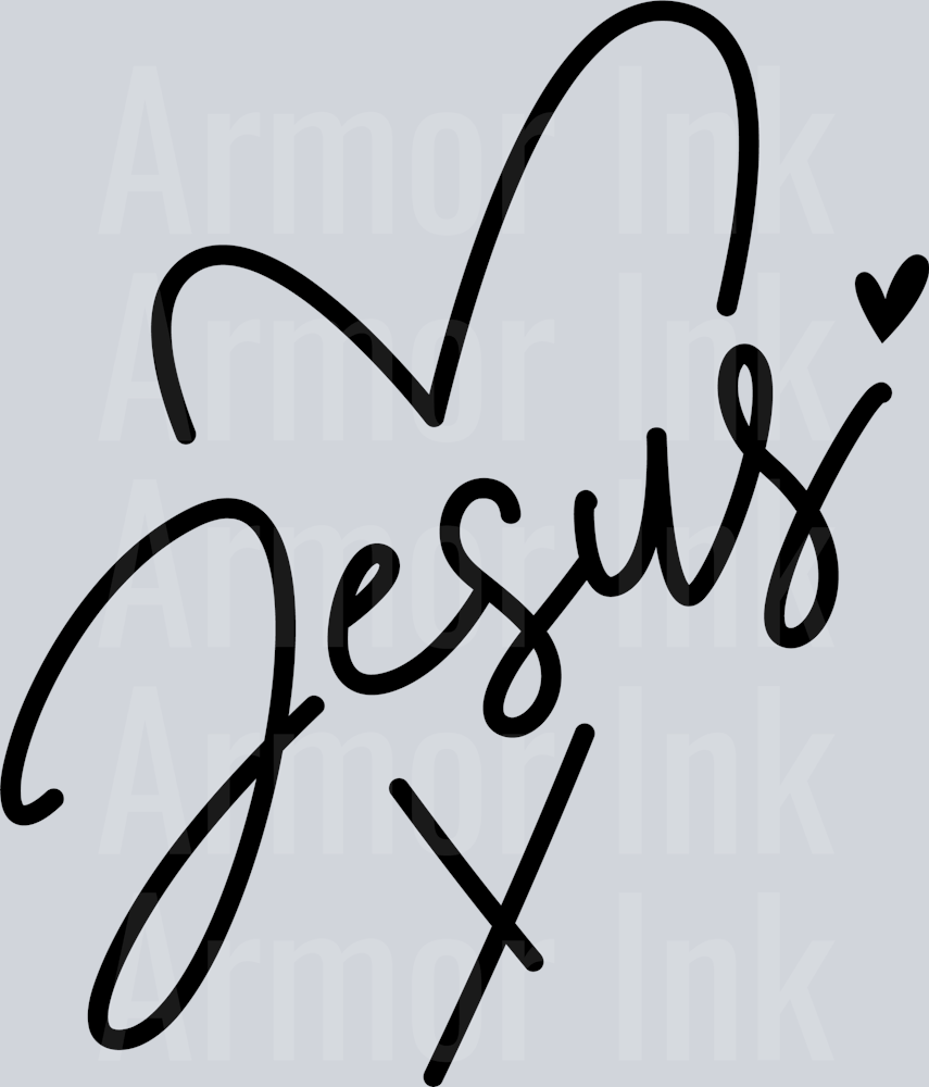 Jesus Heart (black)