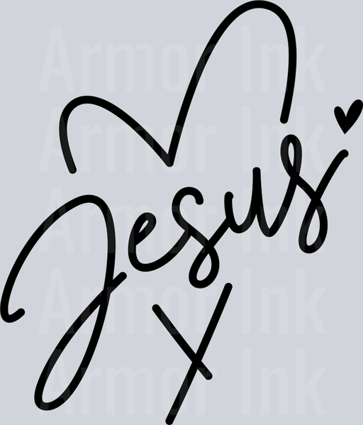 Jesus Heart (black)