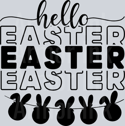 Hello Easter DTF transfer