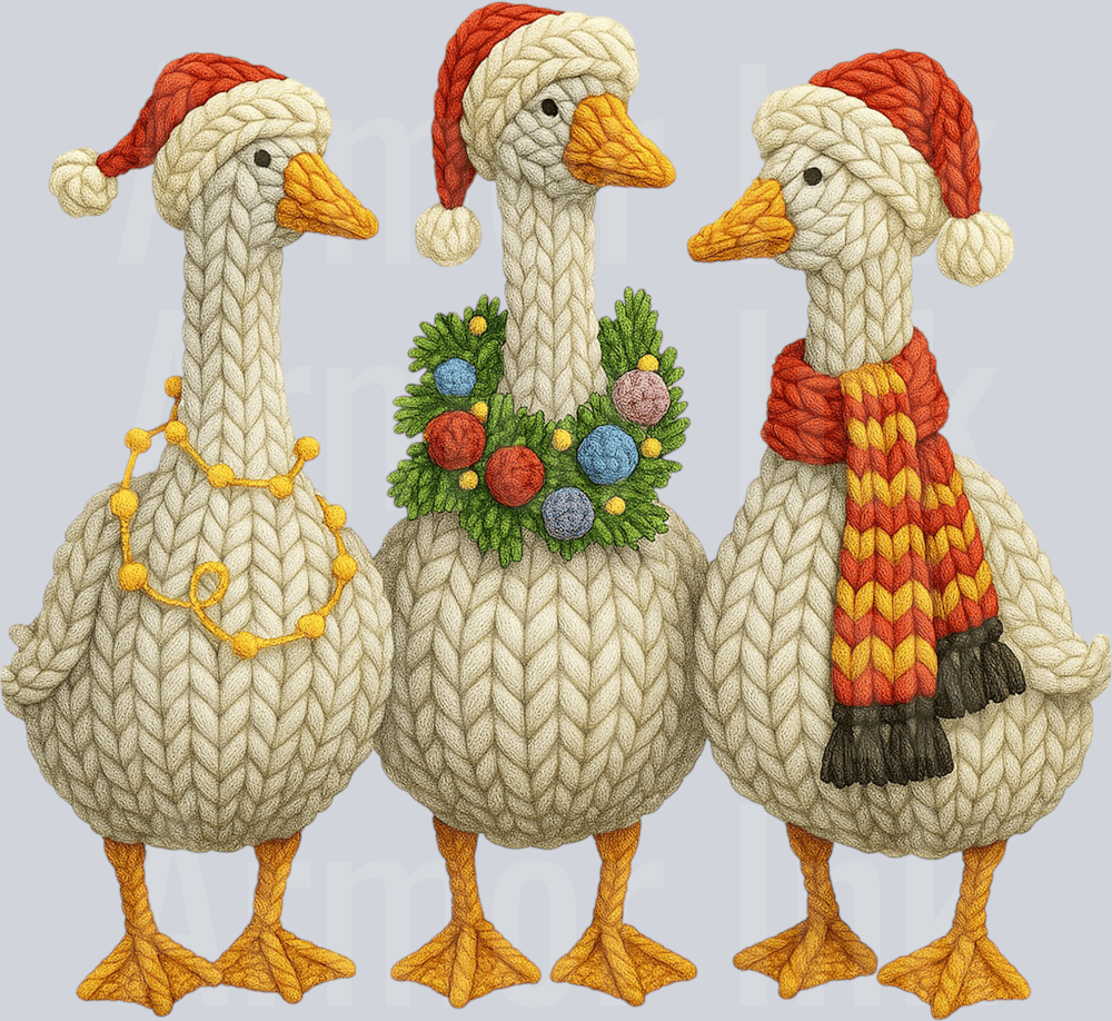 Yarn Crochet Christmas Silly Goose