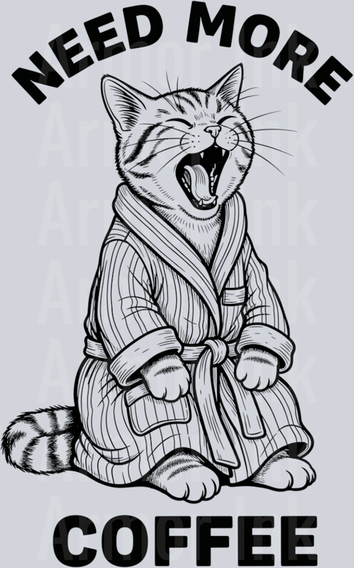 Need More Coffee Cat