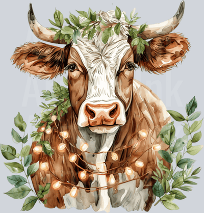 Fall Cow DTF transfer