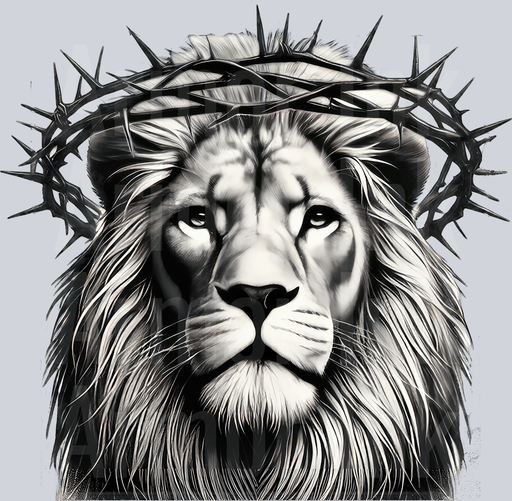 Lion With Crown Of Thorns