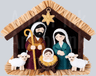 Yarn Crochet Jesus Christmas