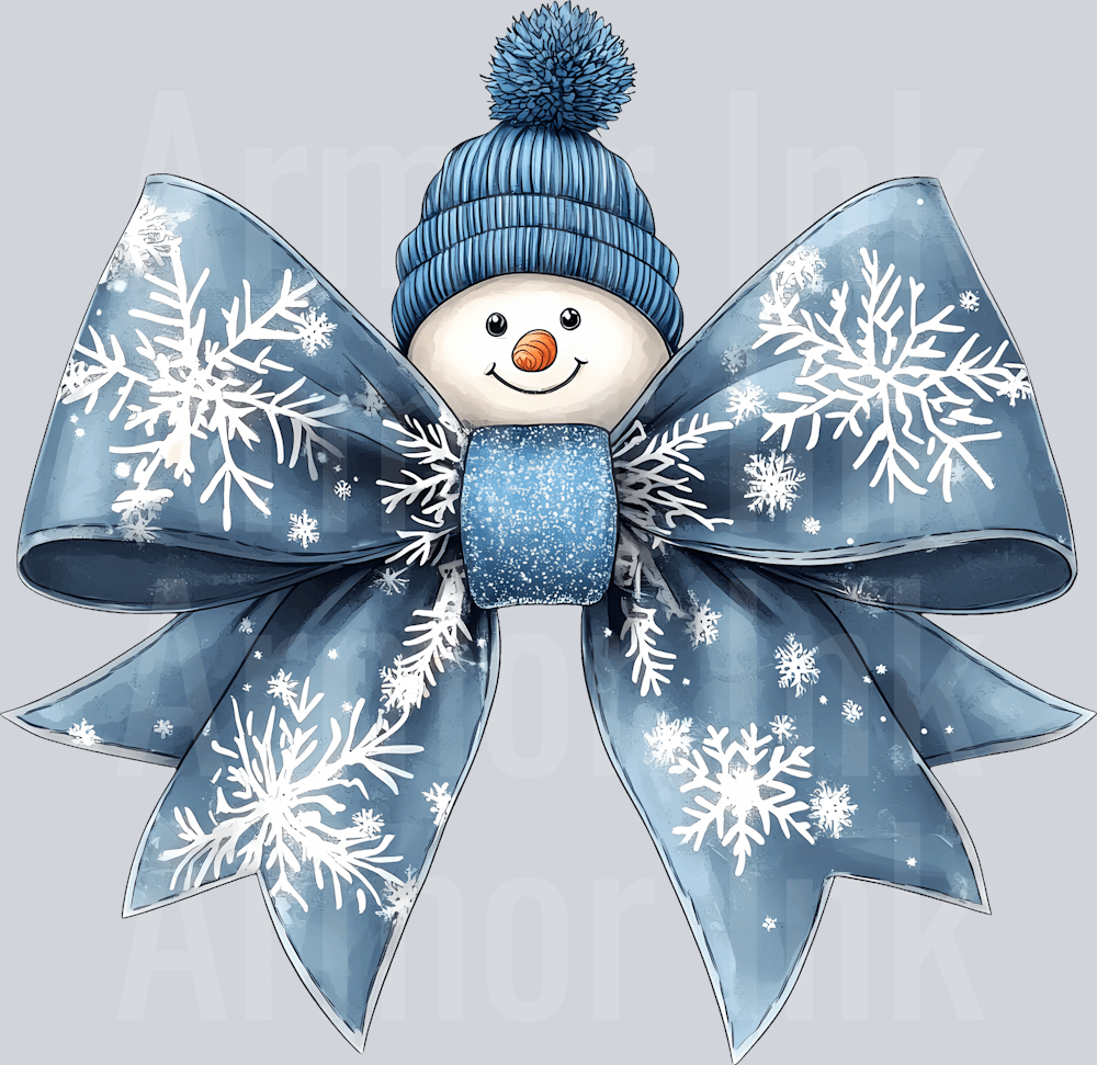 Snowman Coquette Bow