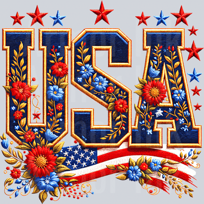 USA Embroidery DTF transfer