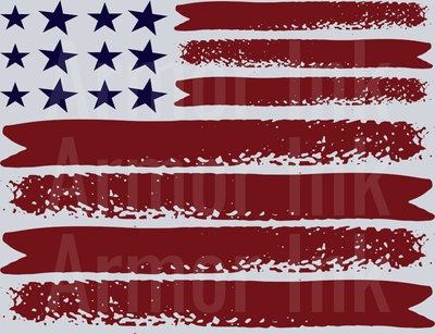 American Flag DTF transfer